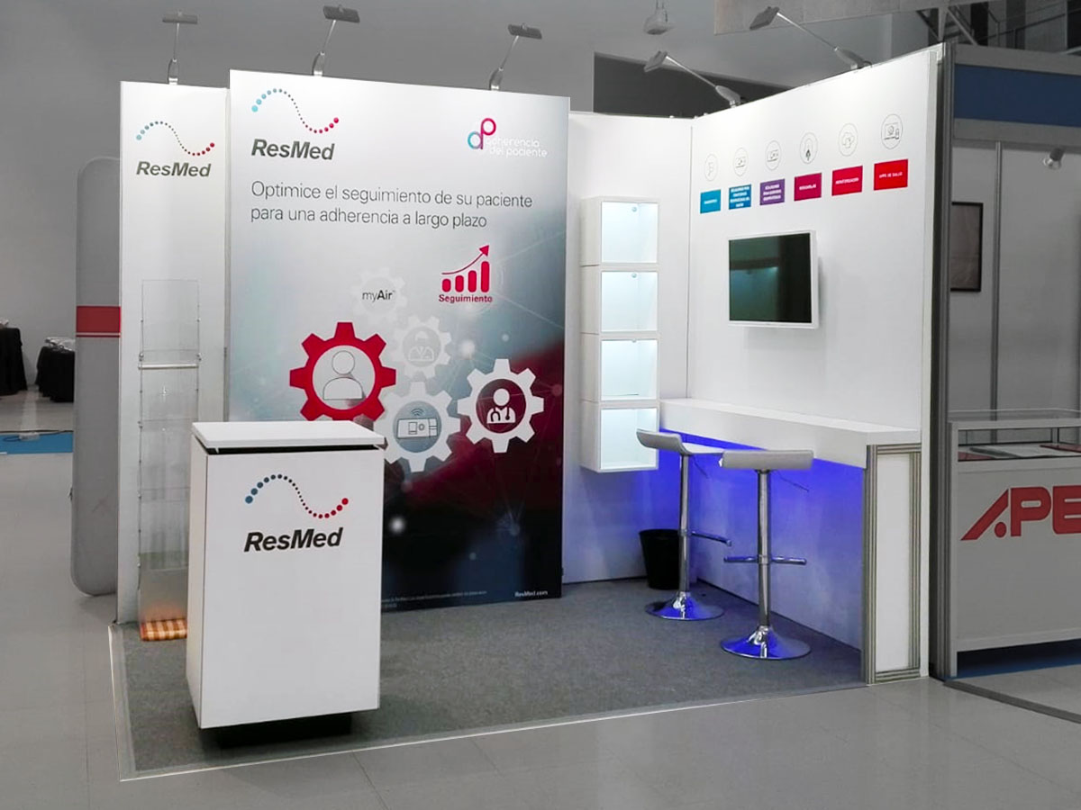 resmed-stand-1 Stands for Trade Shows, Events and Congresses