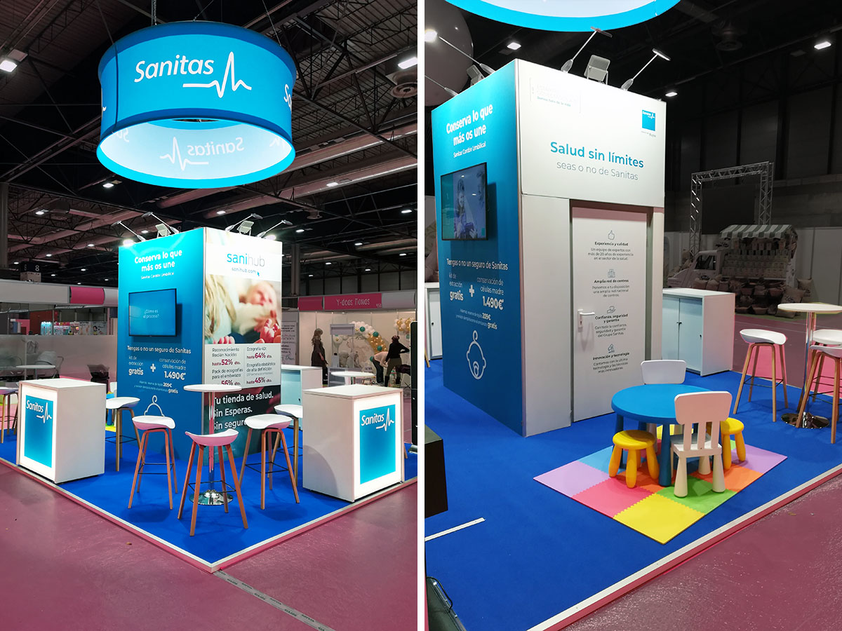sanitas-1 Stand Bebés y Mamás Trade Show (Madrid, Spain)