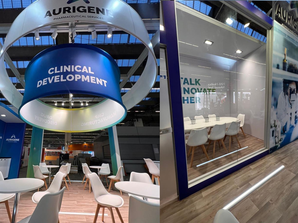 AURIGENE-STAND-ISLA-SECTOR-FARMACEUTICO-2 Stand Aurigene, CPHI (Frankfurt)